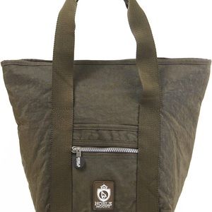 NWT Noble Mount Crinkle Nylon 'All In A Day' Tote Handbag - Brown